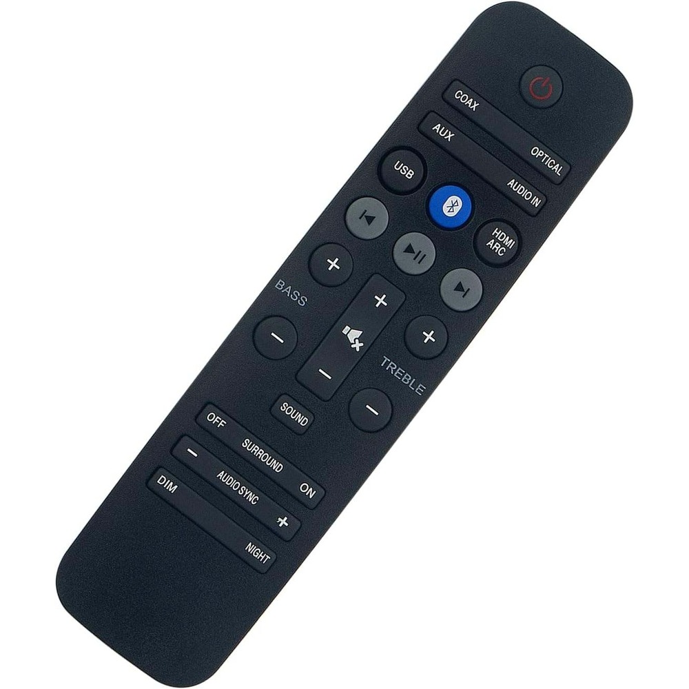 Universal Soundbar Remote Control Black Bluetooth HDMI ARC Optical